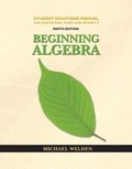 Cover: Student Solutions Manual for Gustafson/Karr/Massey's Beginning Algebra, 9th - Brooks/Cole