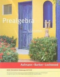 Enlarge image Cover: Prealgebra, Enhanced Edition (with Webassign Printed Access Card, Single-Term) - Cengage Learning, Inc