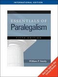 Cover: Essentials of Paralegalism - Delmar Cengage Learning