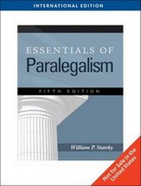 Enlarge image Cover: Essentials of Paralegalism - Delmar Cengage Learning