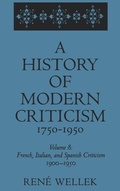 Cover: French, Italian, and Spanish Criticism, 1900-1950 - Yale University Press