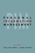 Cover: Personal Information Management - University of Washington Press
