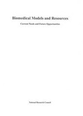Cover: Biomedical Models and Resources - National Academies Press