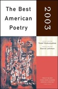 Cover: The Best American Poetry 2003 - Scribner