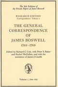 Cover: The General Correspondence of James Boswell, 1766-1769 - Yale University Press