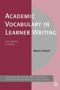 Cover: Academic Vocabulary in Learner Writing - Continuum Publishing Corporation