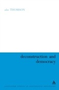 Cover: Deconstruction and Democracy - Continuum Publishing Corporation