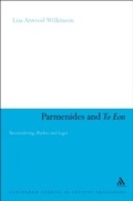 Cover: Parmenides and To Eon - Continuum Publishing Corporation
