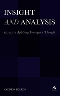Cover: Insight and Analysis - Continuum Publishing Corporation