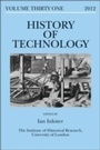Cover: History of Technology Volume 31 - Bloomsbury Academic USA