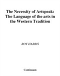 Cover: Necessity of Artspeak - Continuum Publishing Corporation