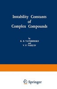 Bild: Instability Constants of Complex Compounds - Kluwer Academic/Plenum Publishers