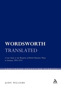 Cover: Wordsworth Translated - Continuum Publishing Corporation