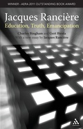 Cover: Jacques Ranciere: Education, Truth, Emancipation - Continuum Publishing Corporation