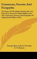 Cover: Commons, Forests And Footpaths - Kessinger Publishing