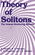 Cover: Theory of Solitons - Kluwer Academic/Plenum Publishers