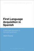 Cover: First Language Acquisition in Spanish - Bloomsbury Academic USA