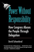 Cover: Power Without Responsibility - Yale University Press