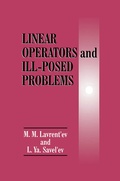 Cover: Linear Operators and Ill-Posed Problems - Plenum Publishing Co.,N.Y.
