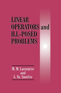Enlarge image Cover: Linear Operators and Ill-Posed Problems - Plenum Publishing Co.,N.Y.