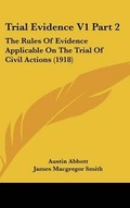 Cover: Trial Evidence V1 Part 2 - Kessinger Publishing
