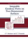 Cover: Integrable Geodesic Flows on Two-Dimensional Surfaces - Plenum Publishing Co.,N.Y.