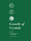 Cover: Growth of Crystals - Springer