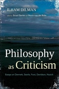 Cover: Philosophy as Criticism - Bloomsbury Continuum