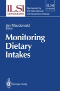 Cover: Monitoring Dietary Intakes - Springer