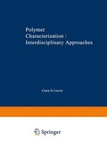 Cover: Polymer Characterization - Kluwer Academic/Plenum Publishers