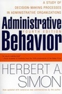 Cover: Administrative Behavior, 4th Edition - Free Press