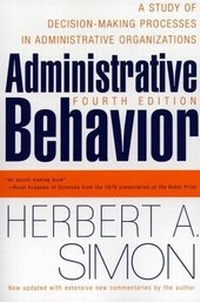 Enlarge image Cover: Administrative Behavior, 4th Edition - Free Press