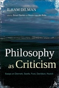 Cover: Philosophy as Criticism - Bloomsbury Continuum