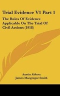 Cover: Trial Evidence V1 Part 1 - Kessinger Publishing