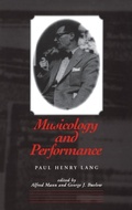 Cover: Musicology and Performance - Yale University Press