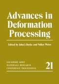 Cover: Advances in Deformation Processing - Springer