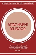Cover: Attachment Behavior - Plenum Publishing Corporation