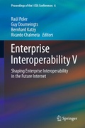Cover: Enterprise Interoperability V - Springer