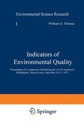 Cover: Indicators of Environmental Quality - Kluwer Academic/Plenum Publishers