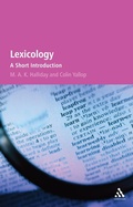 Cover: Lexicology - Continuum Publishing Corporation