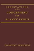 Cover: Observations Concerning the Planet Venus - Springer