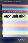 Cover: Anonymization - Springer