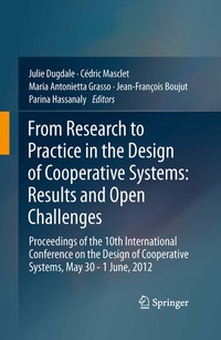 Abbildung von: From Research to Practice in the Design of Cooperative Systems: Results and Open Challenges - Springer