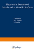 Cover: Electrons in Disordered Metals and at Metallic Surfaces - Plenum Publishing Corporation