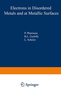 Enlarge image Cover: Electrons in Disordered Metals and at Metallic Surfaces - Plenum Publishing Corporation
