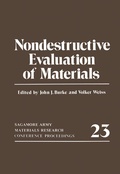 Cover: Nondestructive Evaluation of Materials - Kluwer Academic / Plenum Publishers