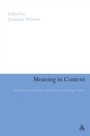 Cover: Meaning in Context - Continuum Publishing Corporation