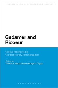 Enlarge image Cover: Gadamer and Ricoeur - Bloomsbury Academic USA