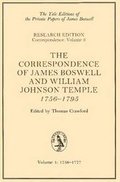 Cover: The Correspondence of James Boswell and William Johnson Temple, 1756-1795 - Yale University Press