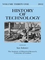Cover: History of Technology Volume 31 - Bloomsbury Academic USA